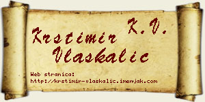 Krstimir Vlaškalić vizit kartica